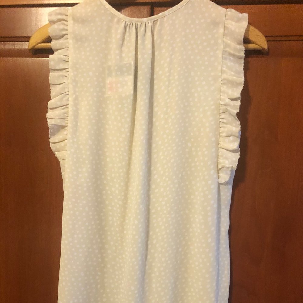 Kaari Blue Light Tank Dotted Top Size Medium - Picture 6 of 6